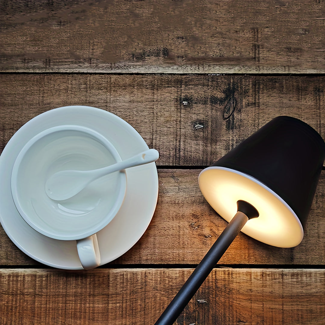 Modern Wireless Table Lamp | Dimmable &amp; Rechargeable with 3 Color Temperatures