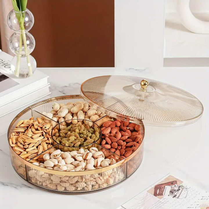 AmberLuxe | Candy Jar with Lid 28 cm – Luxury Snack Organizer