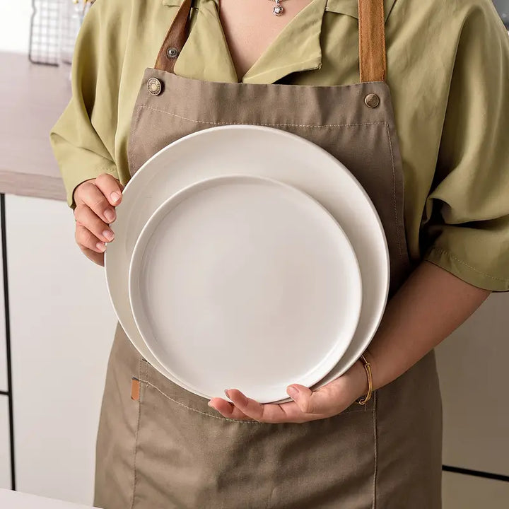 12-Piece Dinner Set | White Porcelain Dinnerware Set for 4 People | Plates and Dishes