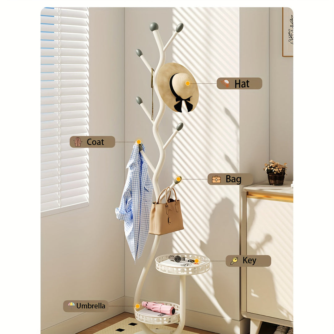 BranchHook™ Modern Metal Coat Rack | Space-Saving &amp; Stable Design