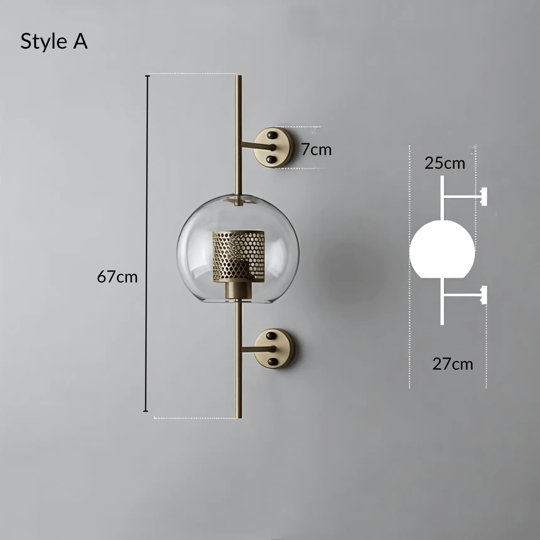 Dawn Wall Lamp | Modern glass wall lamp with a warm atmosphere and timeless design