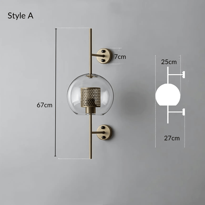 Dawn Wall Lamp | Modern glass wall lamp with a warm atmosphere and timeless design