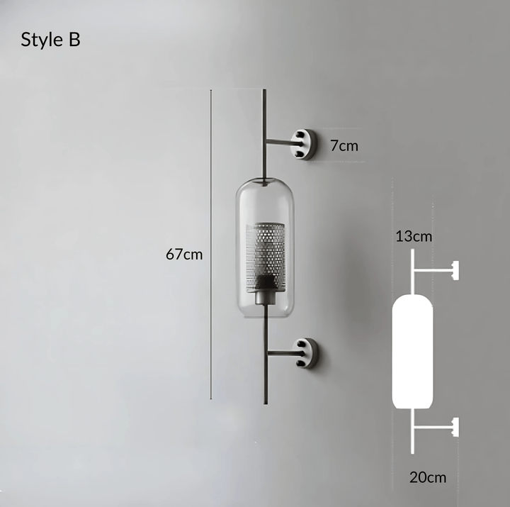 Dawn Wall Lamp | Modern glass wall lamp with a warm atmosphere and timeless design