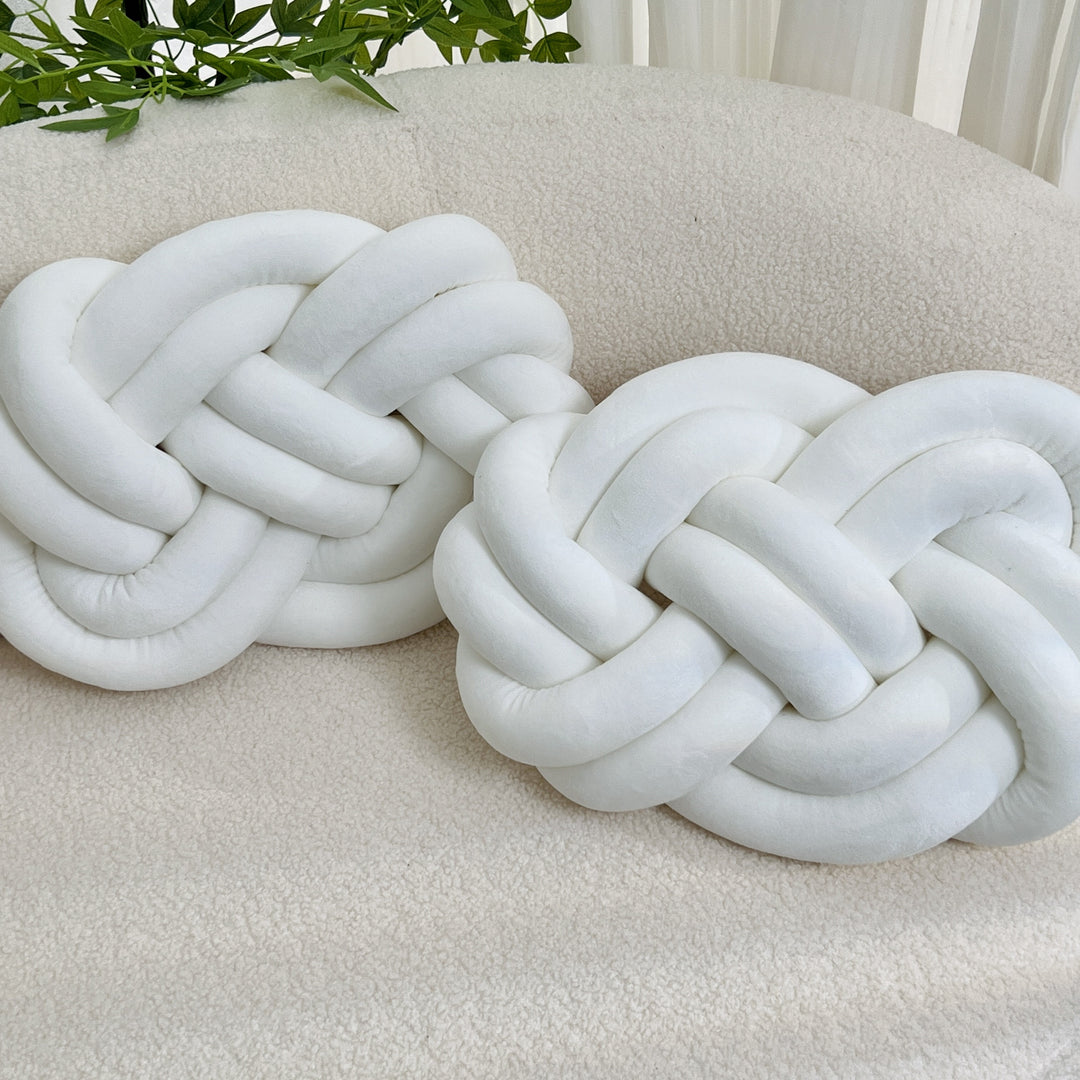 Set of 2 Knot Cushions | Soft, Luxurious Knot Cushions for Sofa &amp; Bed