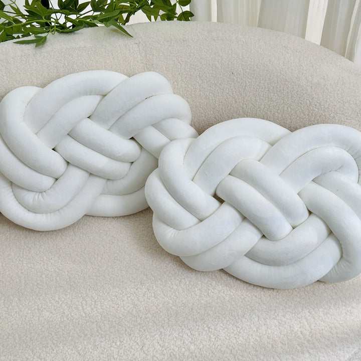 Set of 2 Knot Cushions | Soft, Luxurious Knot Cushions for Sofa &amp; Bed