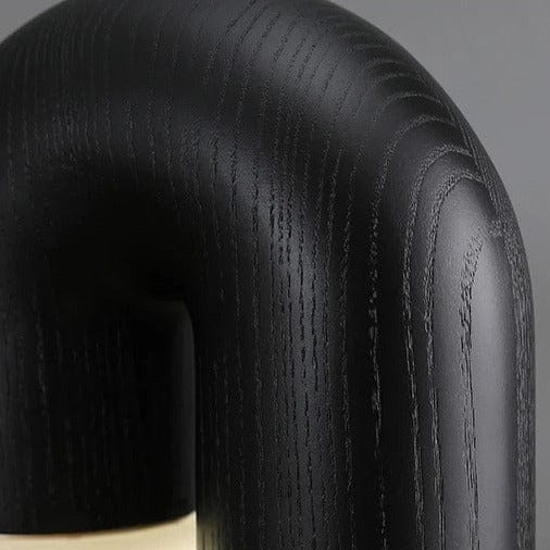 Diapole | Vintage Table Lamp in Solid Ash Wood &amp; Acrylic – Dimmable LED Lighting