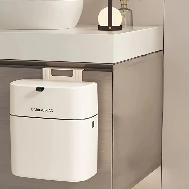Space-saving &amp; Modern | Smart Wall-Mounted Waste Bin with Lid
