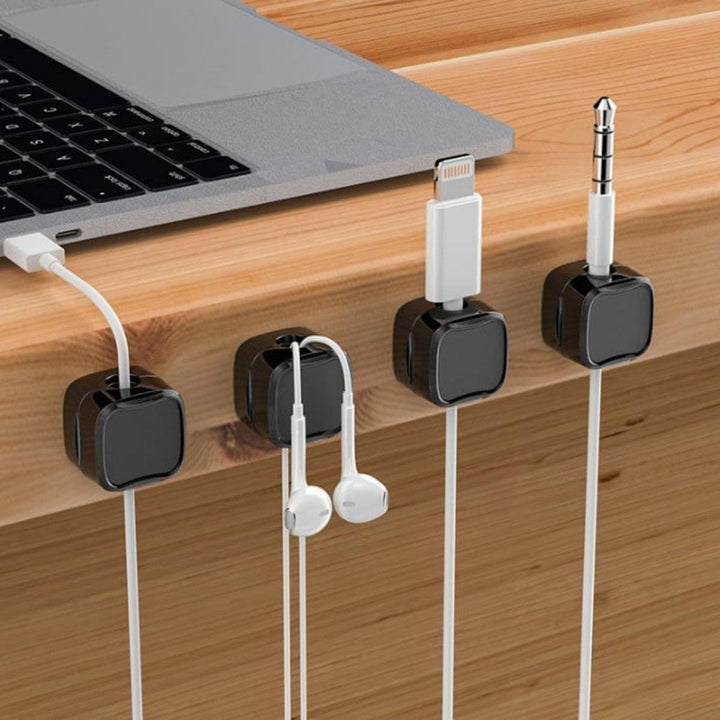 CableFix | Magnetic Cable Clips | 6-Piece Set for Organized Cable Management