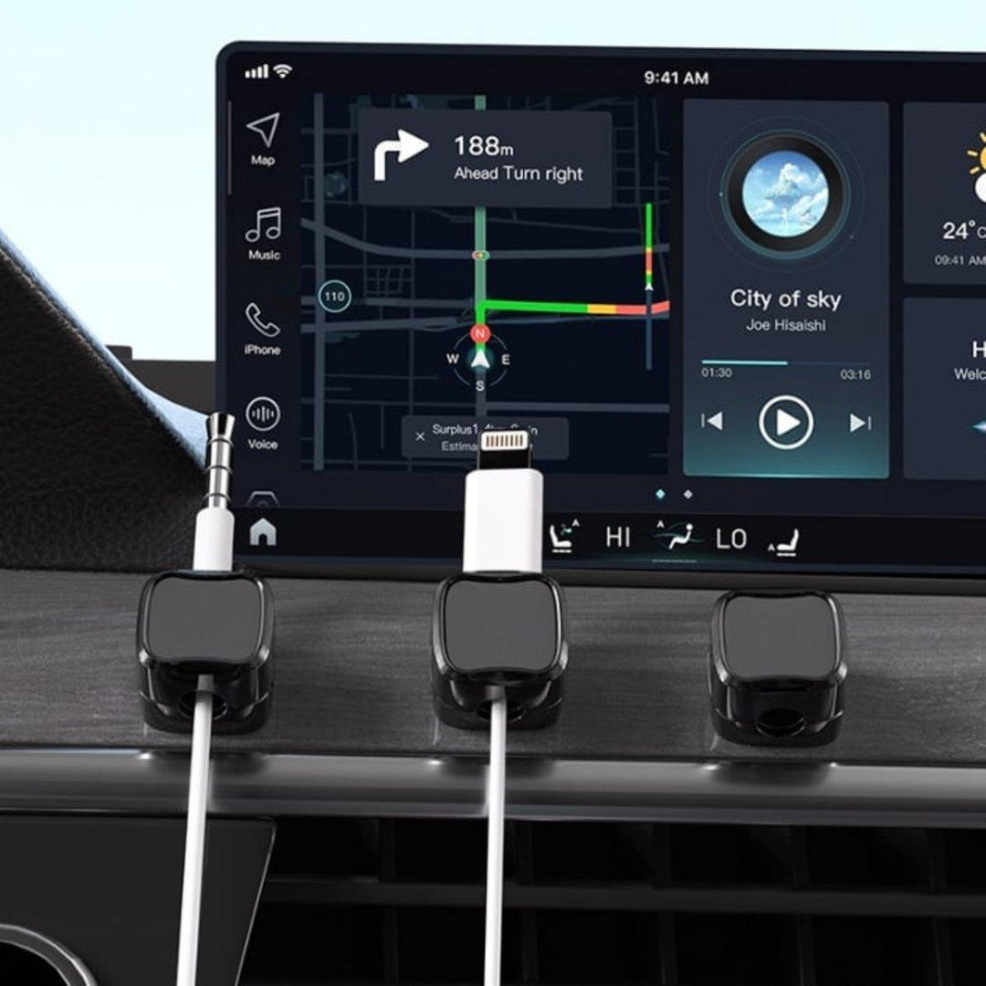 CableFix | Magnetic Cable Clips | 6-Piece Set for Organized Cable Management