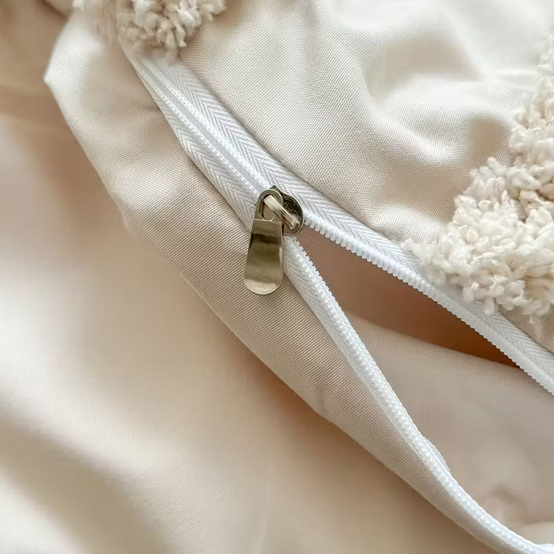 Boho Duvet Cover Set | 3-Piece with Pillowcases | Soft Microfiber &amp; Zipper Closure