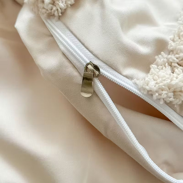 Boho Duvet Cover Set | 3-Piece with Pillowcases | Soft Microfiber &amp; Zipper Closure