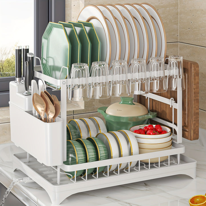 Double Dish Drying Rack | Multifunctional &amp; Space-Saving Design