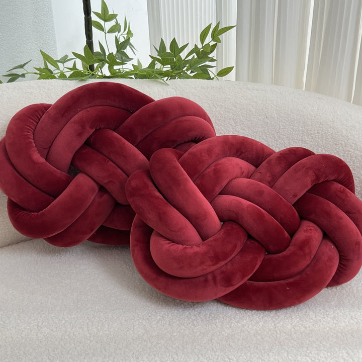 Set of 2 Knot Cushions | Soft, Luxurious Knot Cushions for Sofa &amp; Bed