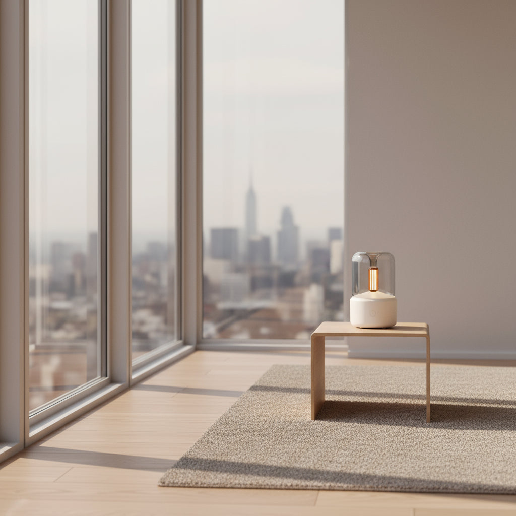 Aromatherapy Candle Diffuser | Soothing LED Flame &amp; Fragrance Diffuser