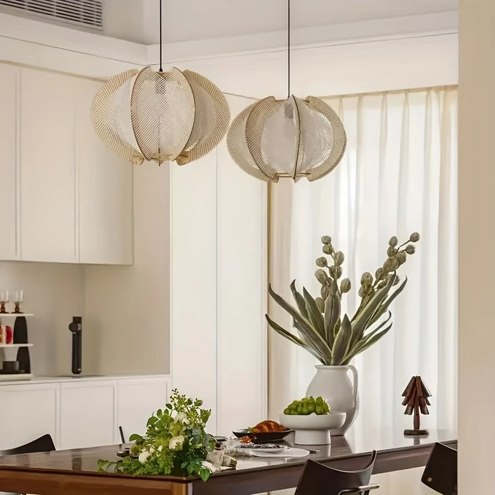 Japandi Wabi-Sabi Touwlamp | Handgemaakt met Natuurlijke Textuur