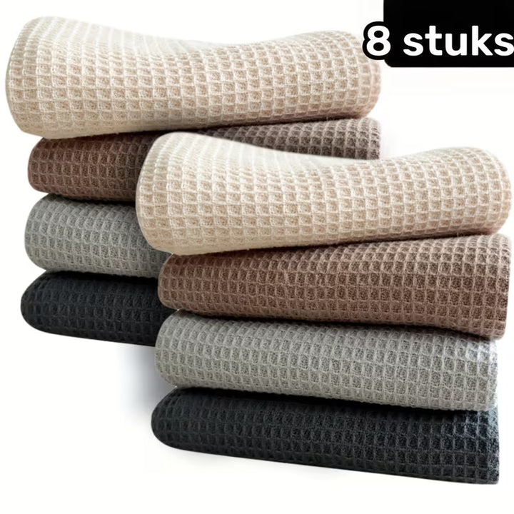 WafflePro™ 8-Pack Ultra-Absorbent Kitchen Towels