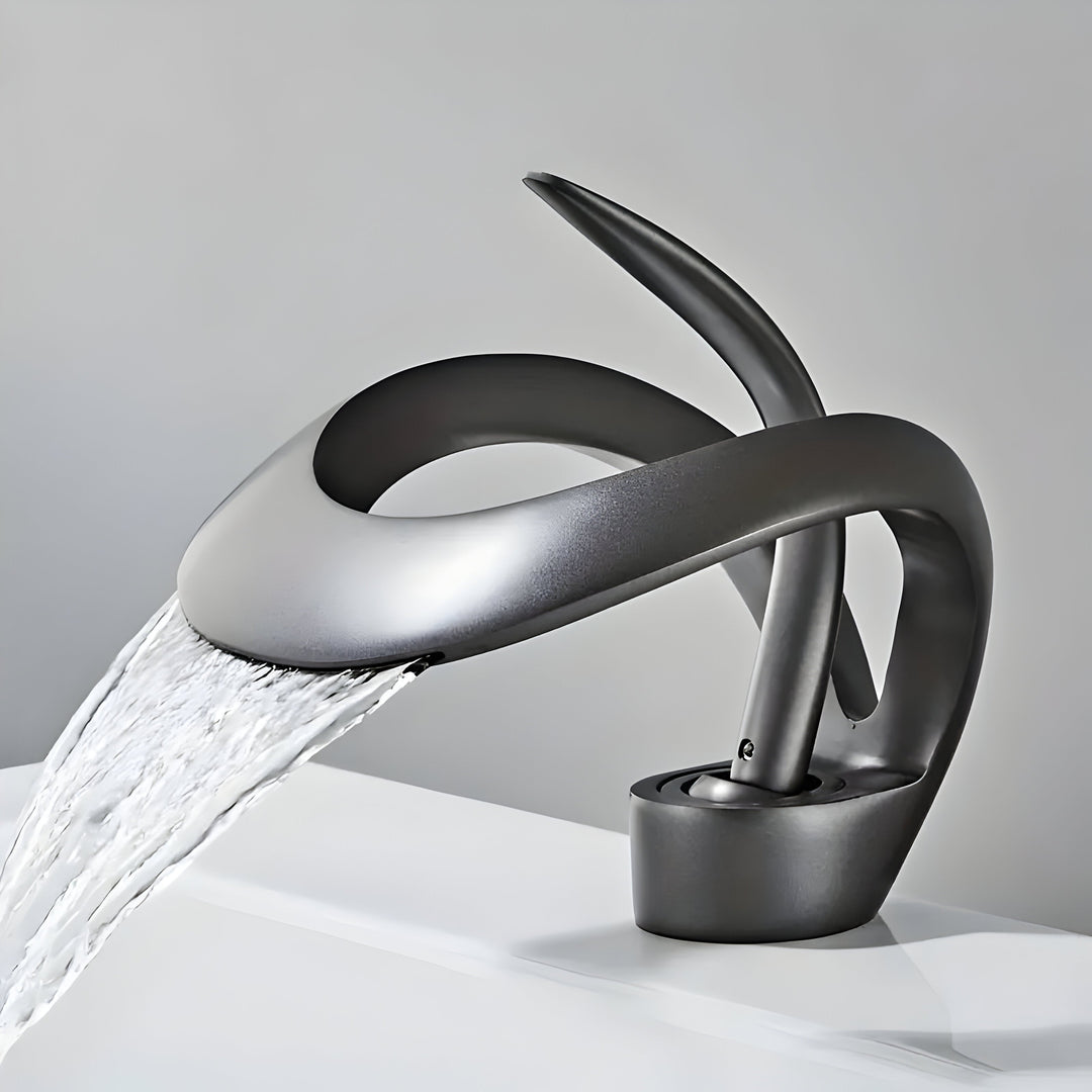 AquaGleam | Modern Brass Bathroom Faucet