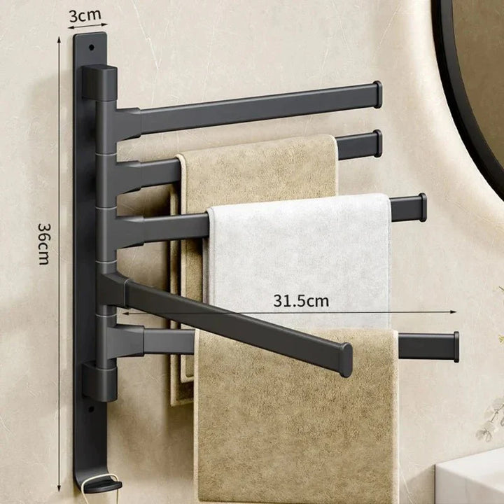 Flex Towel Rack | Foldable &amp; Space-Saving Design for Bathroom or Kitchen