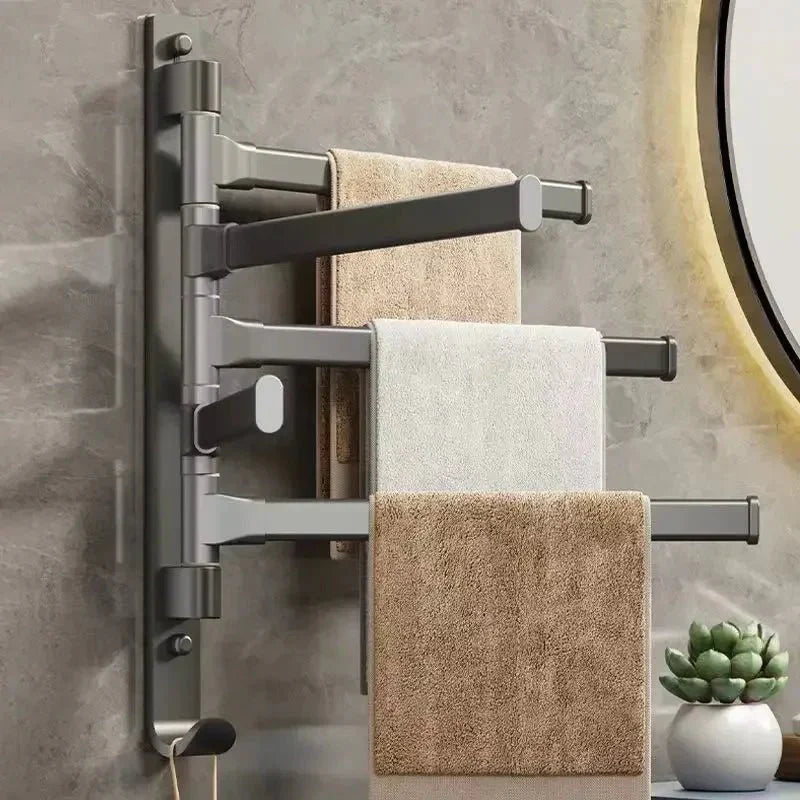Flex Towel Rack | Foldable &amp; Space-Saving Design for Bathroom or Kitchen