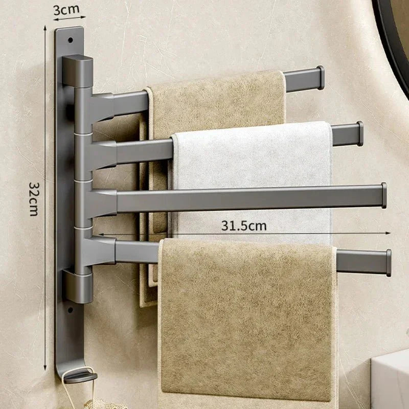 Flex Towel Rack | Foldable &amp; Space-Saving Design for Bathroom or Kitchen