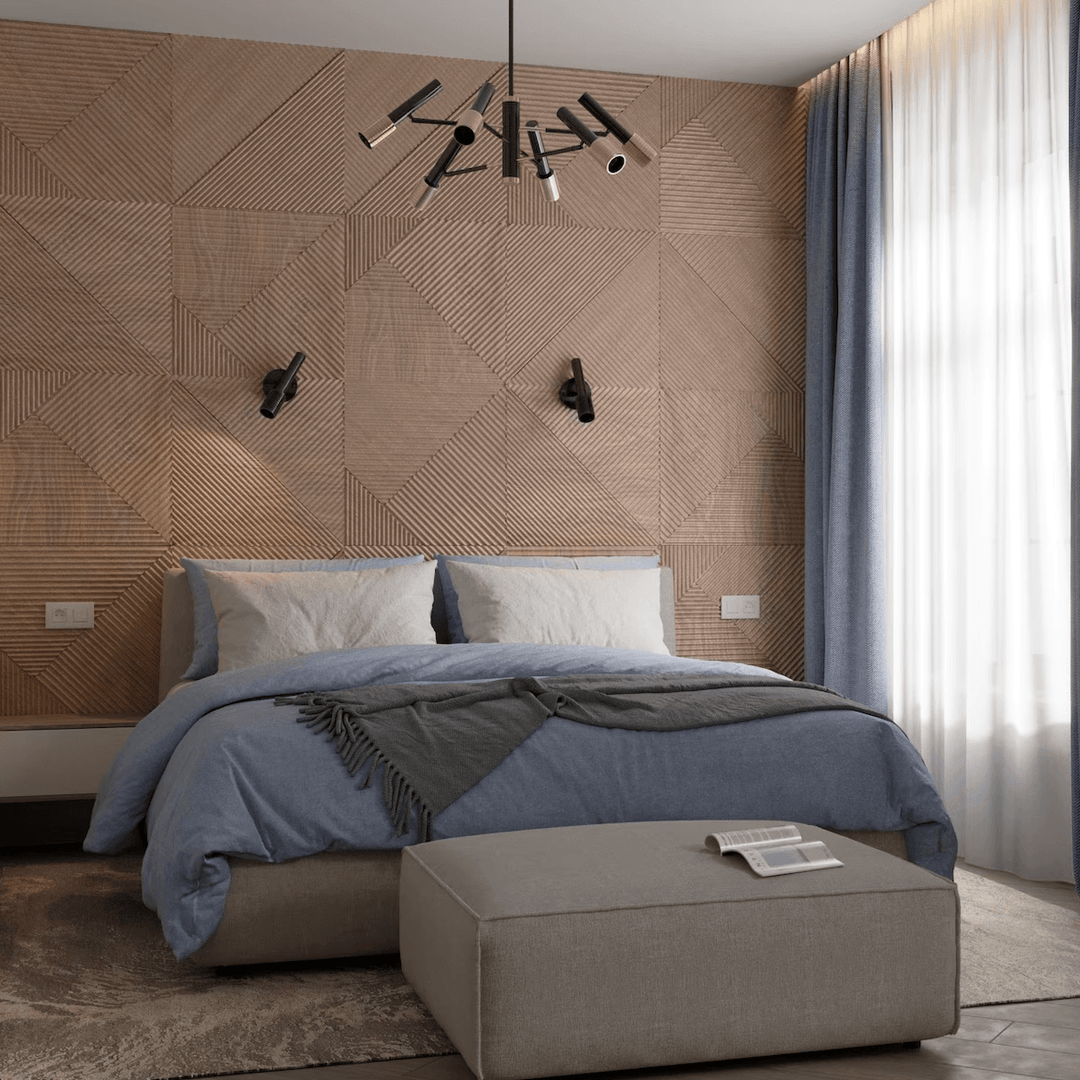 3D Wooden Wall Panels | Interior Decor | Natural Elegant Brown 