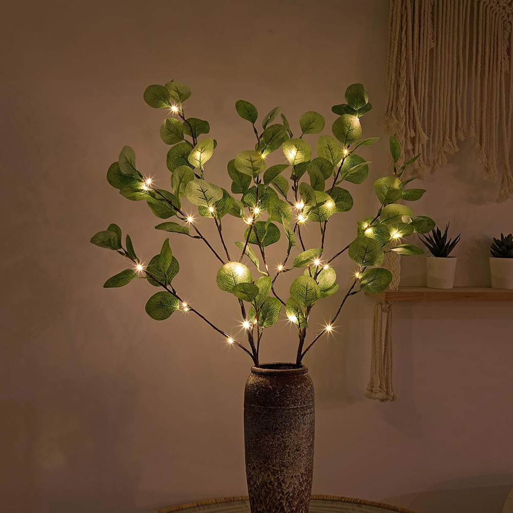 EverLeaf™ LED Olive Branch Lamp | Warm White &amp; Flexible Design