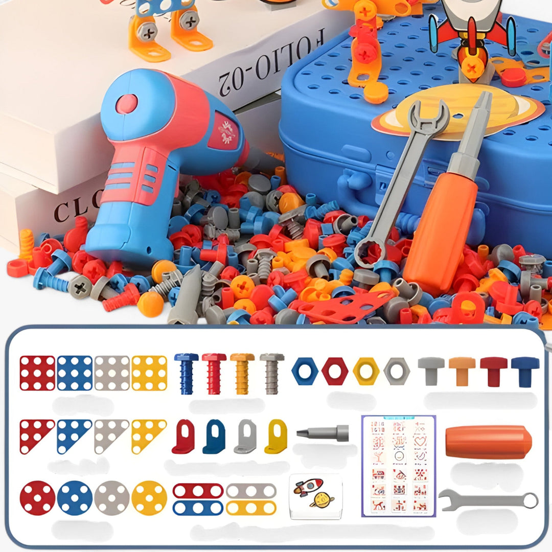 Screw Set™ | Electric Kids Drill &amp; Construction Kit | Creative &amp; Educational Play Fun 