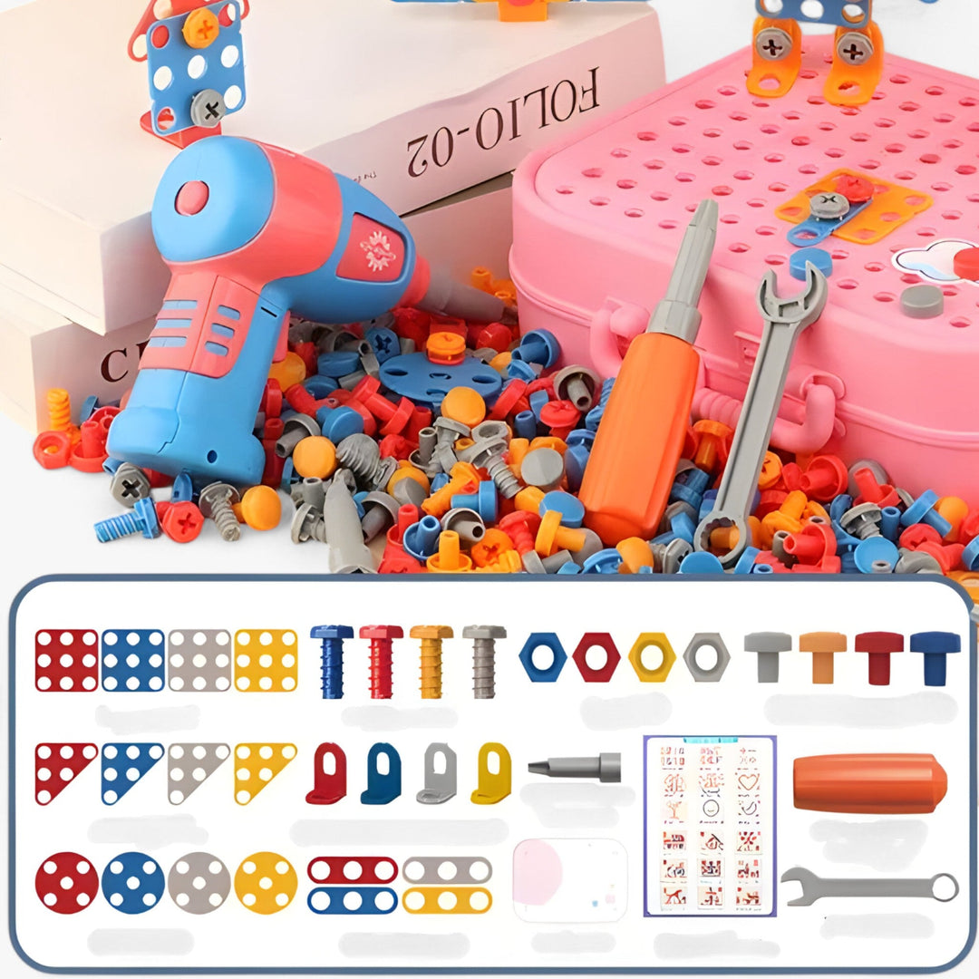 Screw Set™ | Electric Kids Drill &amp; Construction Kit | Creative &amp; Educational Play Fun 