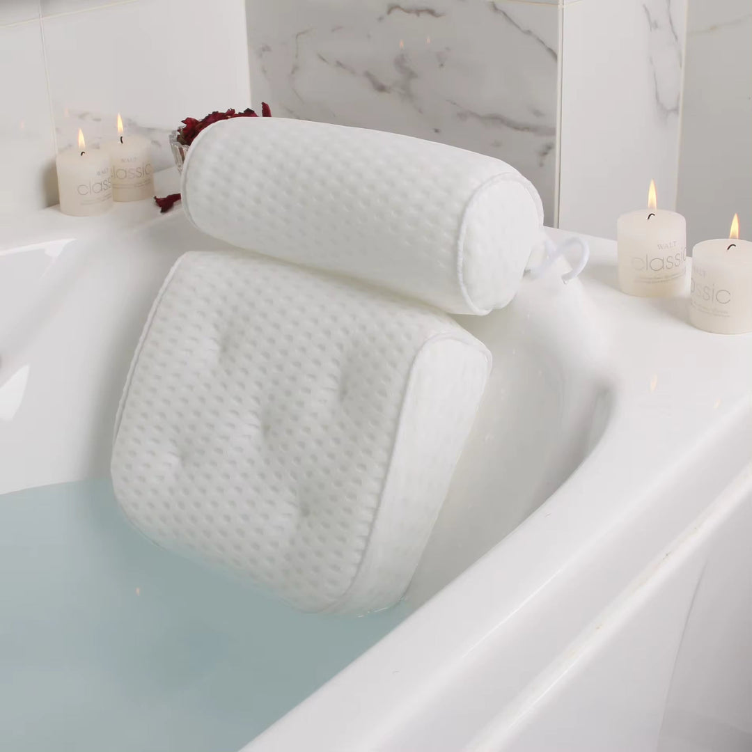 AquaLuxe Ergonomic Bath Cushion | Non-slip &amp; Quick-Drying | Luxurious Comfort