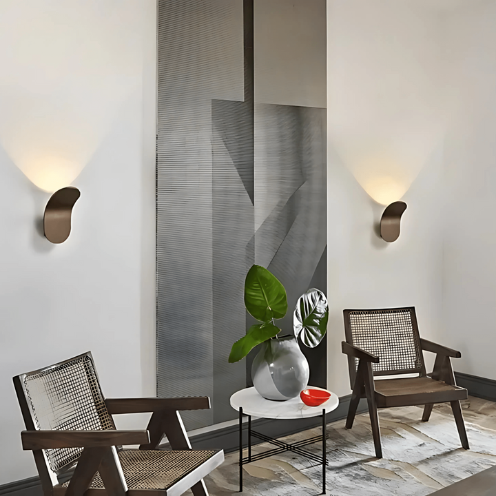 Kallio™ Modern LED Wall Lamp | Curved Metal &amp; Warm Mood Lighting