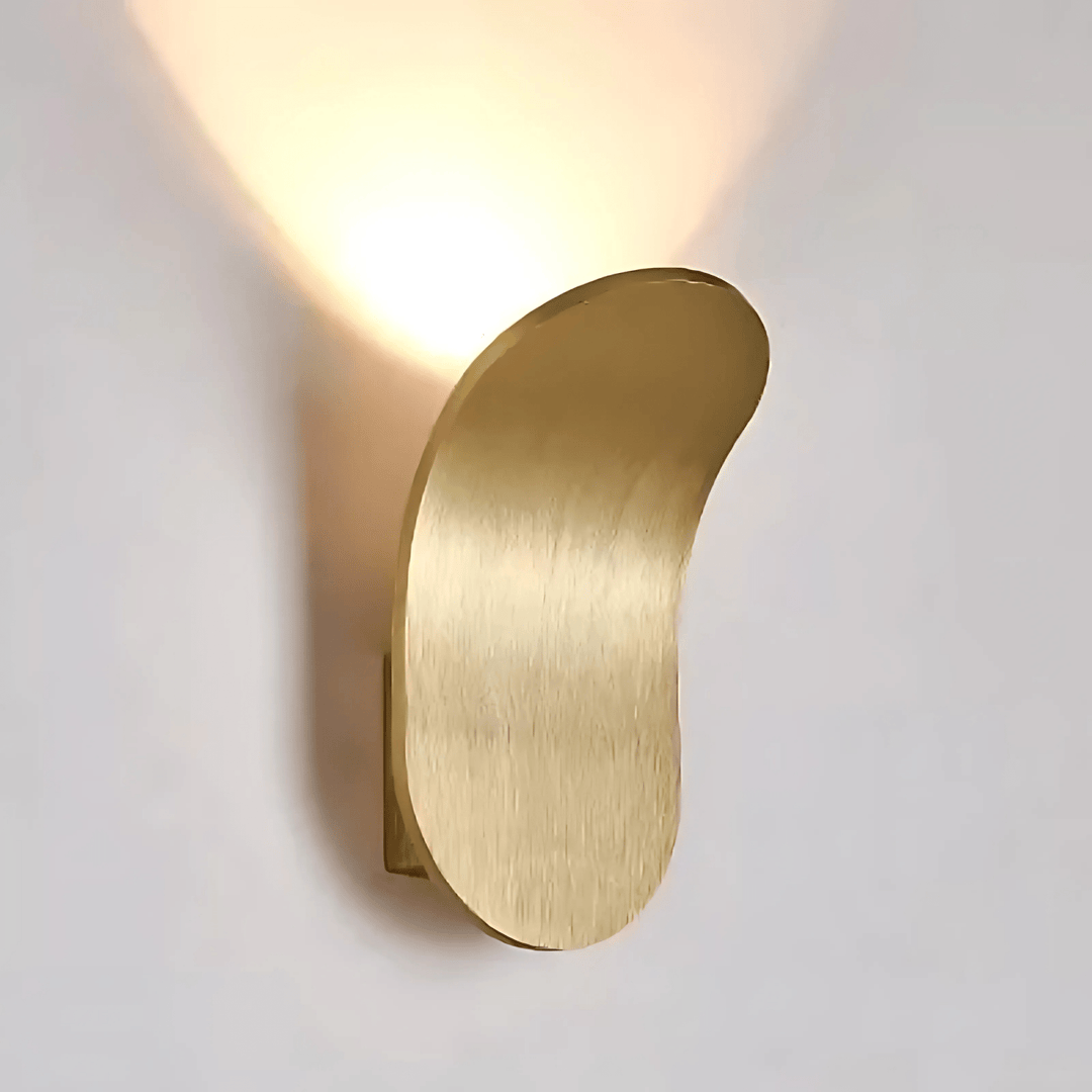 Kallio™ Modern LED Wall Lamp | Curved Metal &amp; Warm Mood Lighting