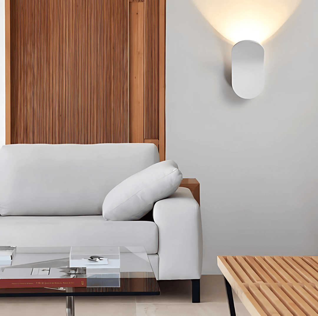Kallio™ Modern LED Wall Lamp | Curved Metal &amp; Warm Mood Lighting