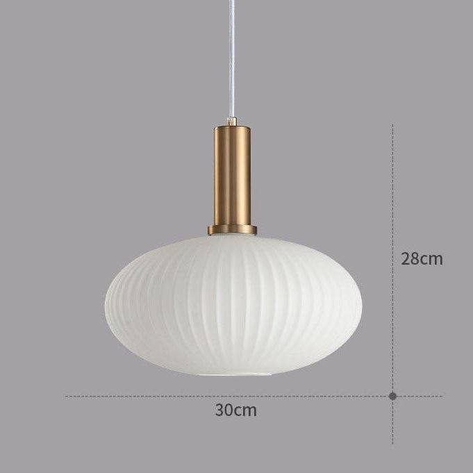 RetroCharm | Vintage Glass Hanging Lamp 25 x 36 cm
