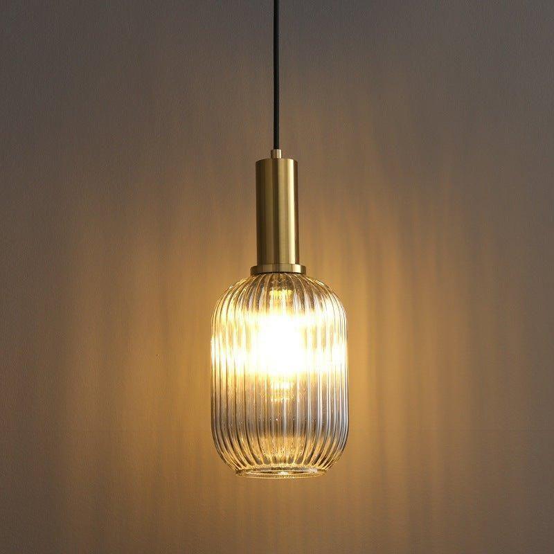 RetroCharm | Vintage Glass Hanging Lamp 25 x 36 cm