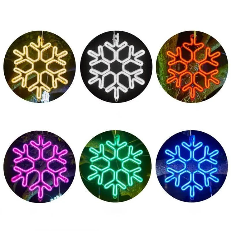 LED Snowflake Outdoor Lighting | IP65 Waterproof