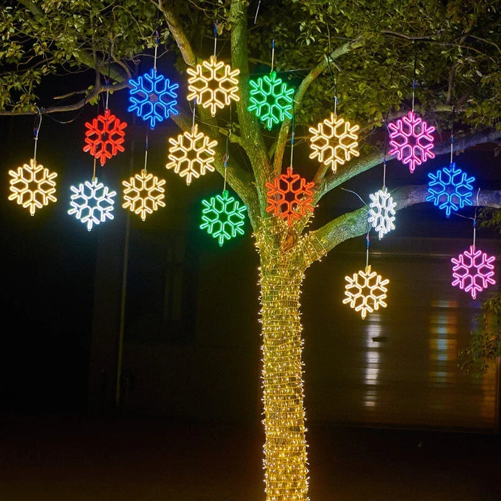LED Snowflake Outdoor Lighting | IP65 Waterproof