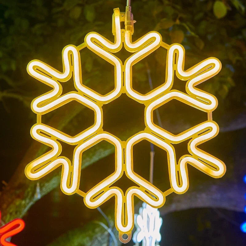 LED Snowflake Outdoor Lighting | IP65 Waterproof