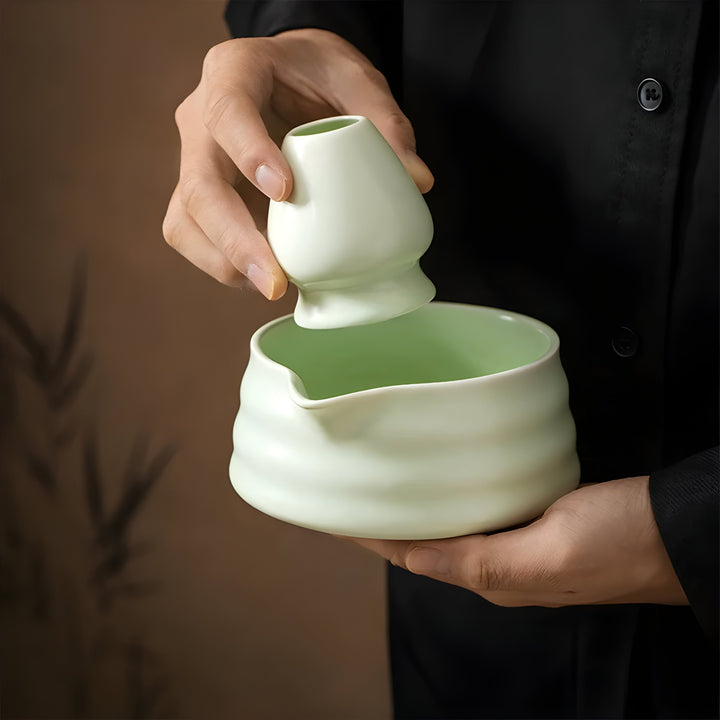 Matcha Set Ceramic | Traditional Japanese Porcelain Tea Set