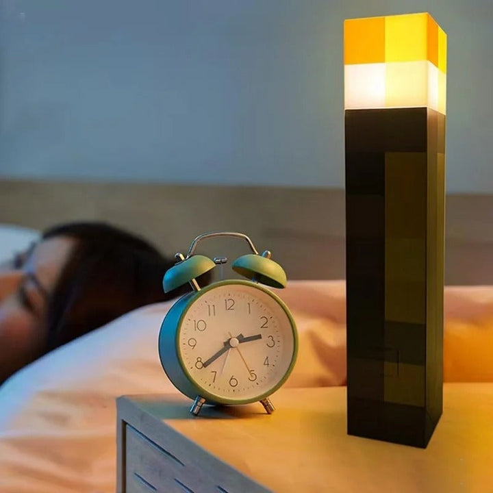 Minecraft Torch LED Light | Rechargeable Night Light, Table Lamp &amp; Wall Lamp