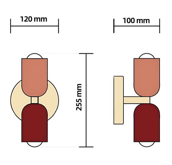 Piccadilly Wall Lamp | Colorful design lamp for a playful and modern look