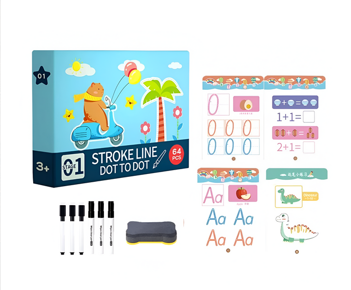 EasyLearn™ | Magical Tracing Workbook | Playful Learning for Kids (2–6 years)