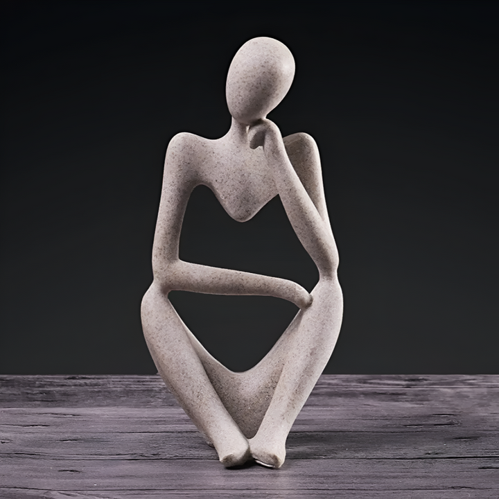 Abstract Sculpture "The Thinker" | Modern Resin Statue Decoration – Timeless Elegant Accent
