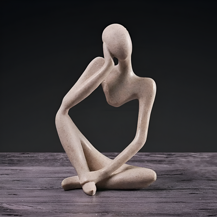 Abstract Sculpture "The Thinker" | Modern Resin Statue Decoration – Timeless Elegant Accent
