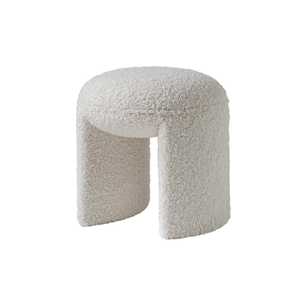 Cozy Chronicles | Fluffy Stool – Luxury Pouf Made of Premium Wool with a Warm, Cozy Look