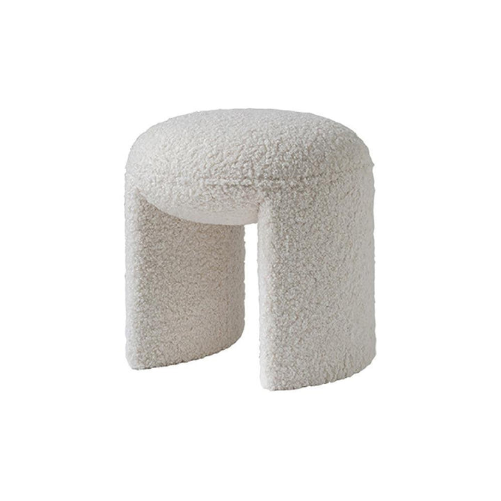 Cozy Chronicles | Fluffy Stool – Luxury Pouf Made of Premium Wool with a Warm, Cozy Look