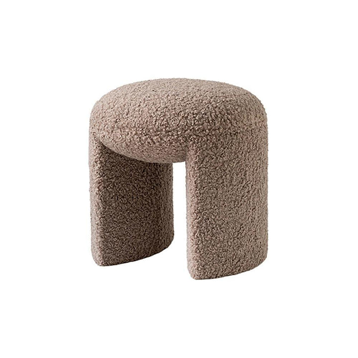 Cozy Chronicles | Fluffy Stool – Luxury Pouf Made of Premium Wool with a Warm, Cozy Look