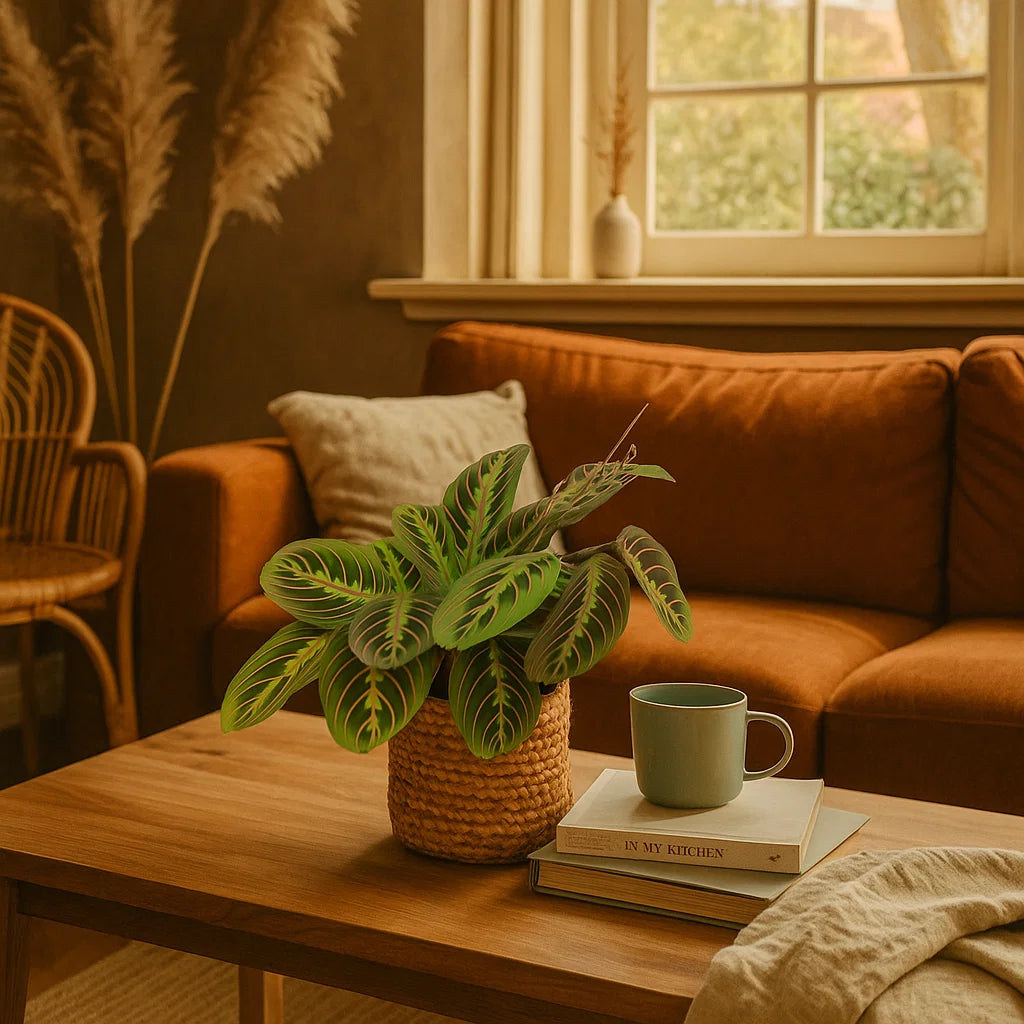 Prayer Plant | Tropical Houseplant with Unique Leaves | 30 cm Tall