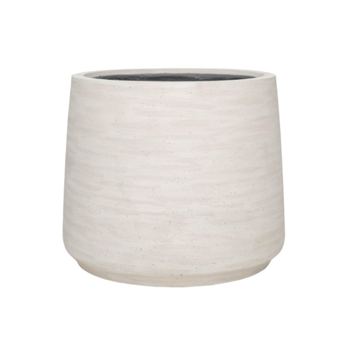 Jumbo Patt Ivory Washed | Large Handmade Flower Pot in Natural Ivory Look