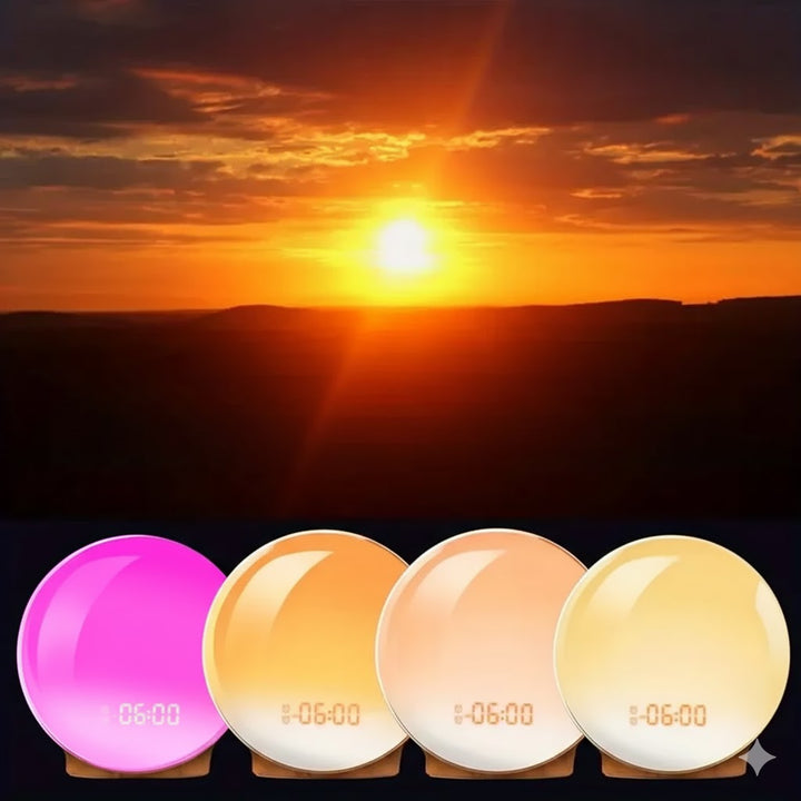 AuroraRise | Sunrise Alarm Clock with Light &amp; FM Radio
